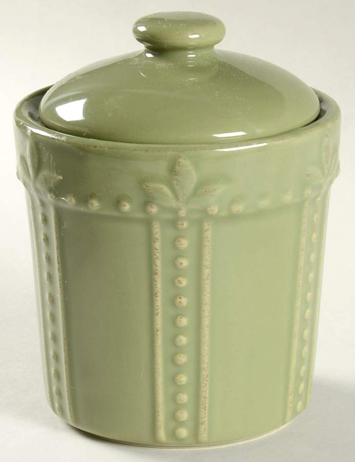 Sorrento Oregano (Green) Sugar Bowl & Lid by Signature-1