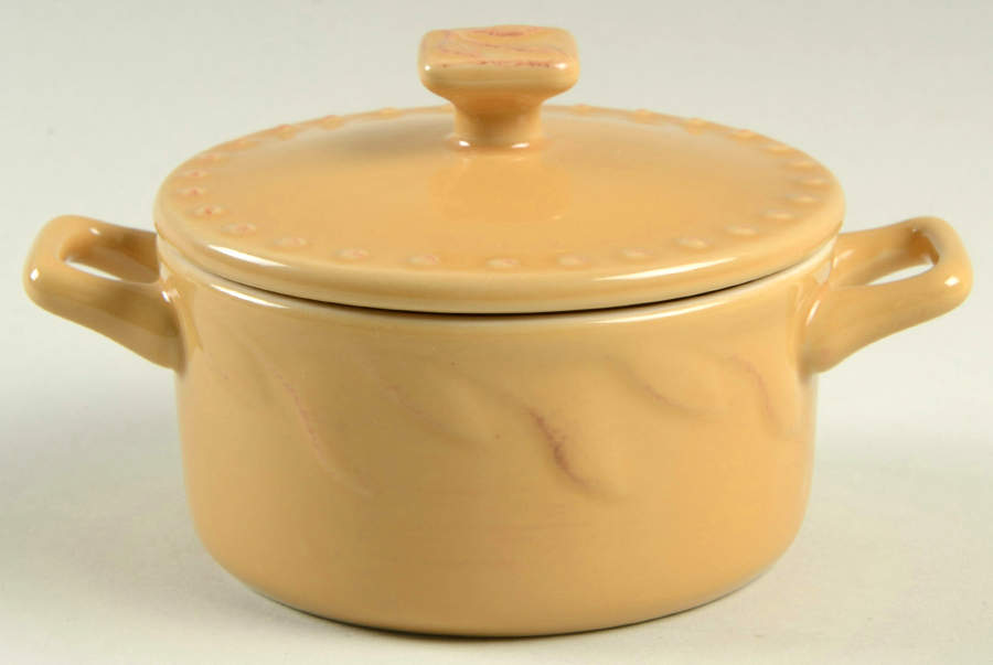 Sorrento Wheat (Gold) Individual Casserole & Lid by Signature-1