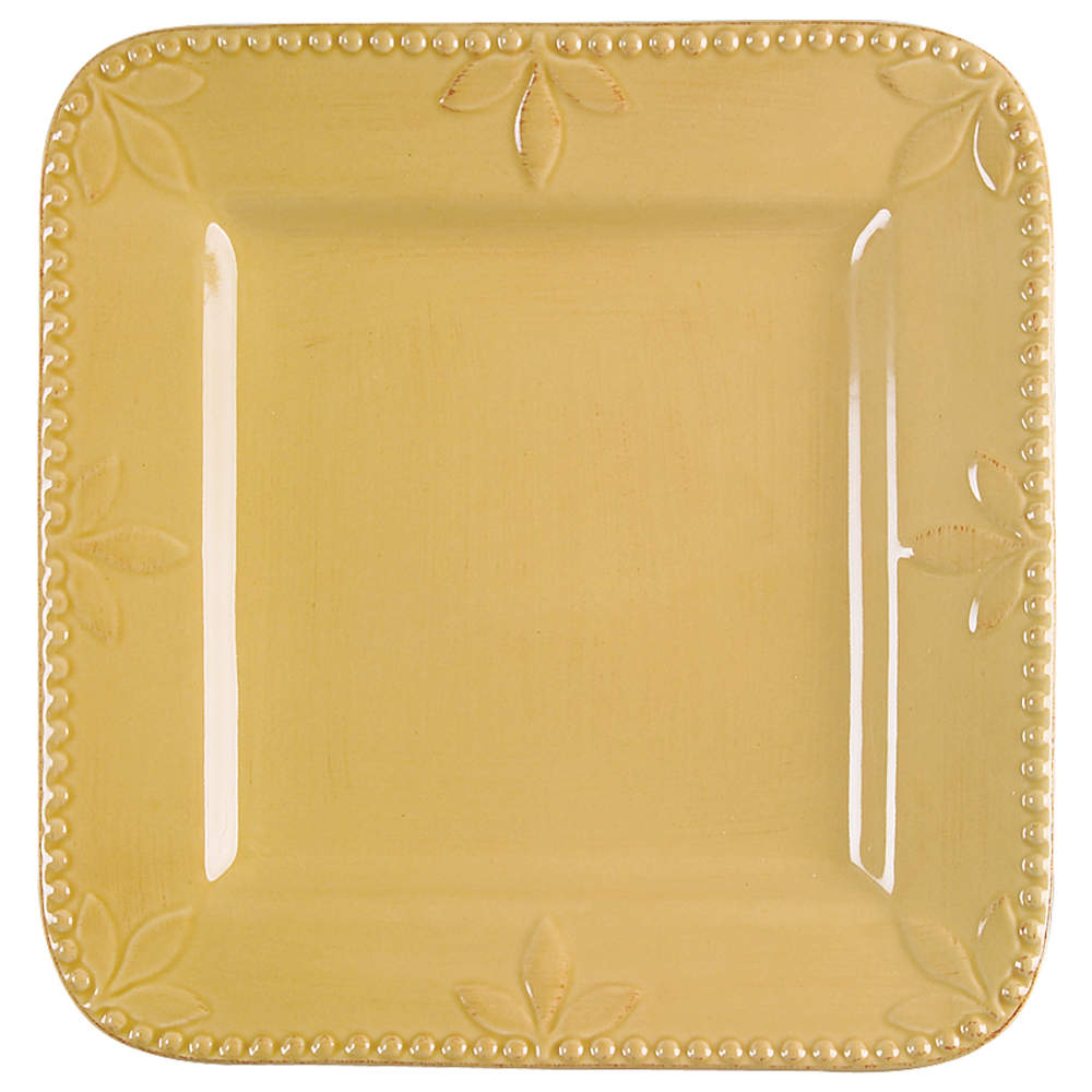 Sorrento Wheat (Gold) Square Dinner Plate by Signature-1