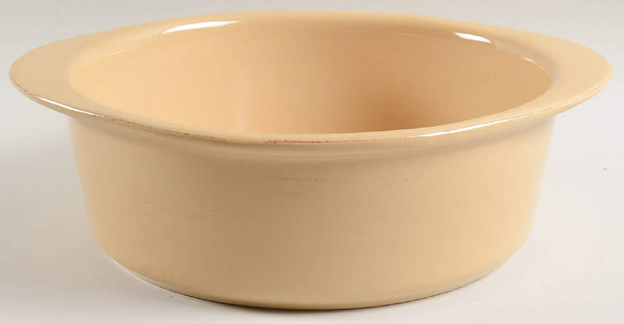 Sorrento Wheat (Gold) Round Covered Baker No Lid by Signature-1