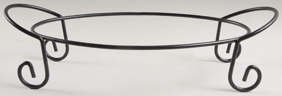 Sorrento Wheat (Gold) 16" Oval Baker Metal Stand by Signature-1