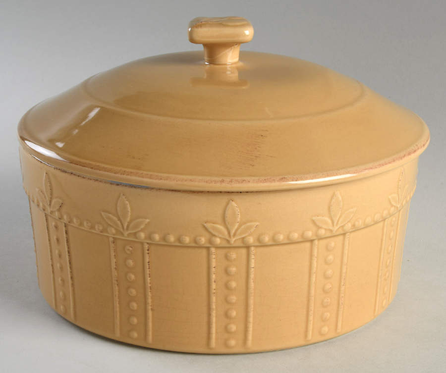 Sorrento Wheat (Gold) 2 Qt Covered Souffle (uses the SOU8) by Signature-1