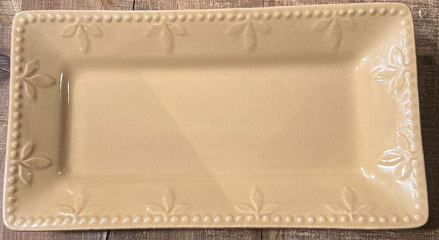Sorrento Wheat (Gold) 8" Rectangular Tray by Signature-1