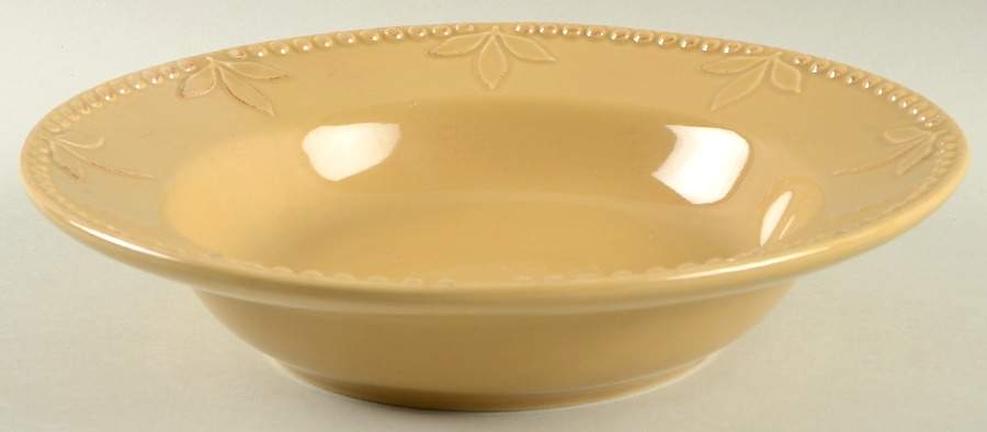 Sorrento Wheat (Gold) Large Rim Soup Bowl by Signature-1