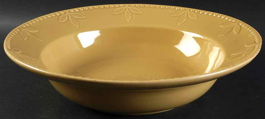 Sorrento Wheat (Gold) 13" Pasta Serving Bowl by Signature-1