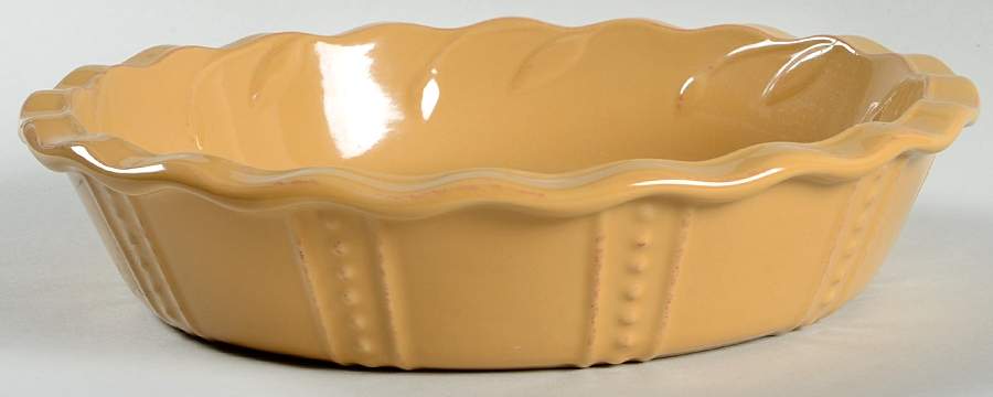 Sorrento Wheat (Gold) 10" Pie Baking Plate by Signature-1