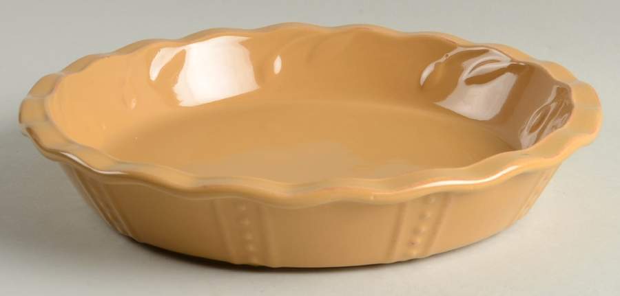 Sorrento Wheat (Gold) 10" Pie Baking Plate by Signature-1