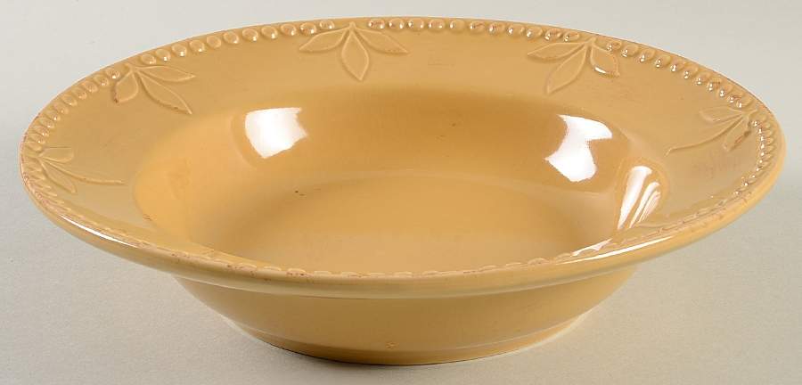 Sorrento Wheat (Gold) 9" Individual Pasta Bowl by Signature-1