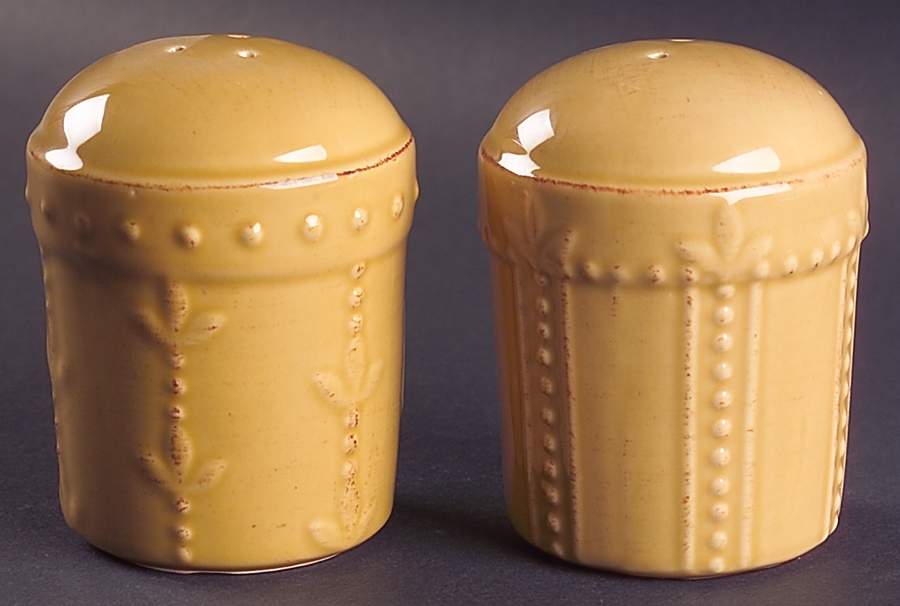 Sorrento Wheat (Gold) Salt & Pepper Set by Signature-1