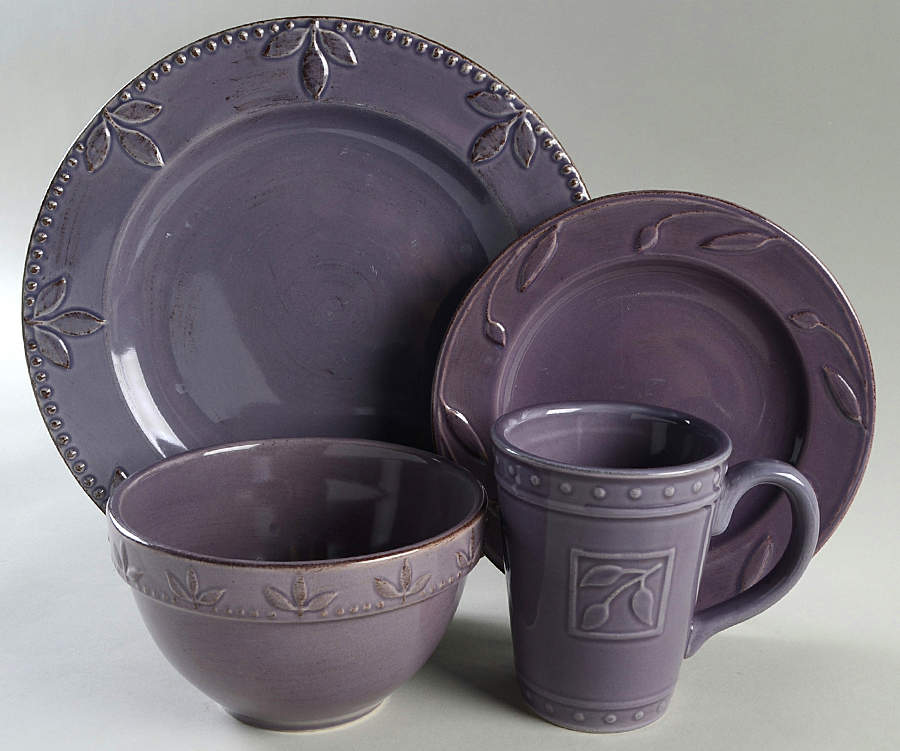 Sorrento Grappa (Plum) 4 Piece Place Setting by Signature-1