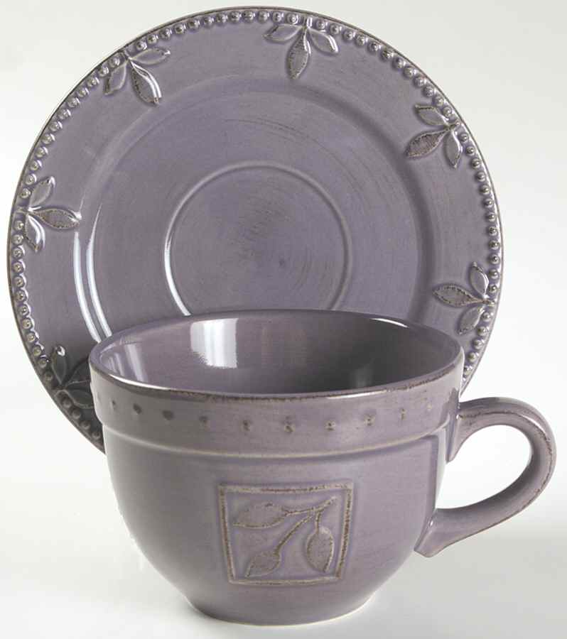 Sorrento Grappa (Plum) Jumbo Cup & Saucer Set by Signature-1