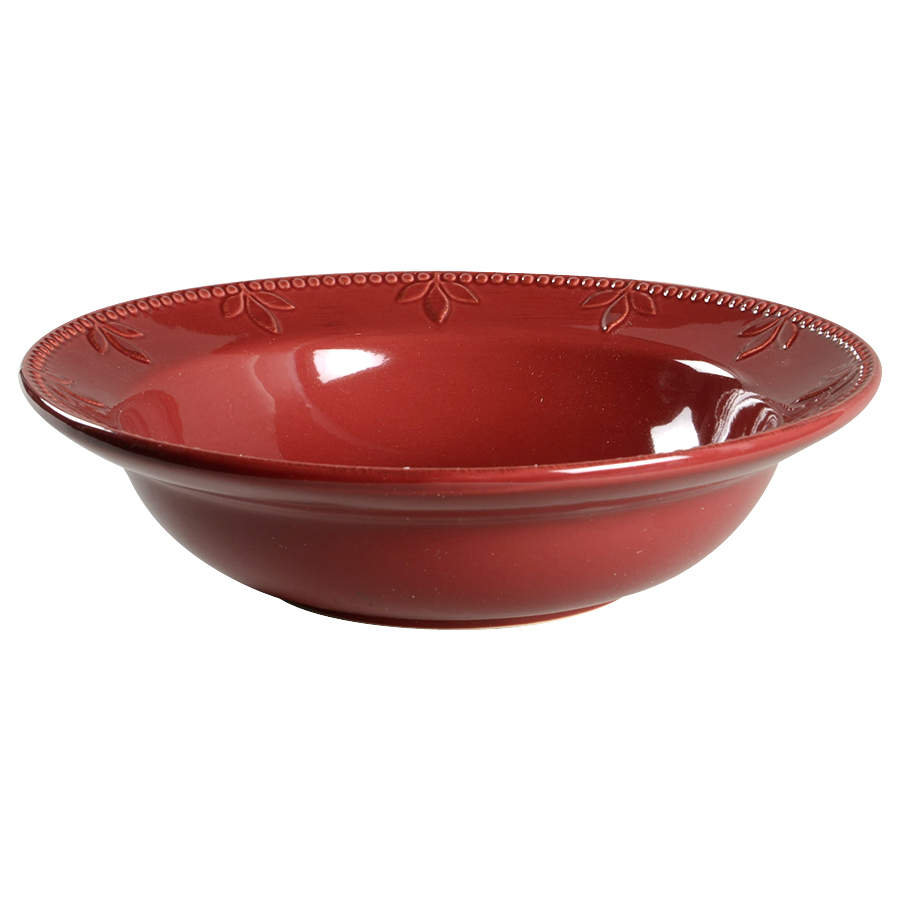 Sorrento Beaujolais (Burgundy) 12" Round Serving Bowl by Signature-1