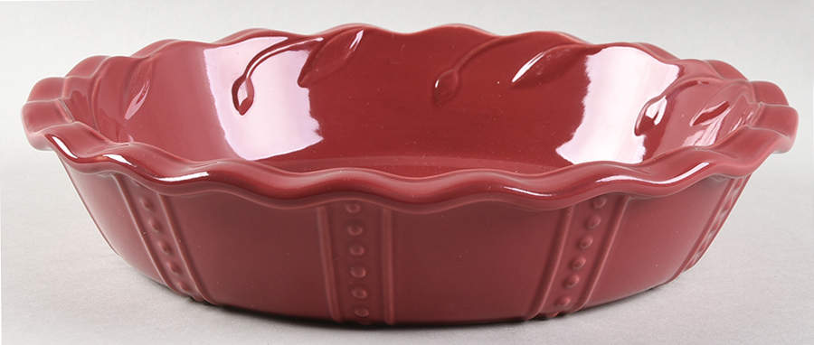 Sorrento Beaujolais (Burgundy) 10" Pie Baking Plate by Signature-1