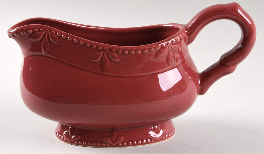 Sorrento Beaujolais (Burgundy) Gravy Boat by Signature-1