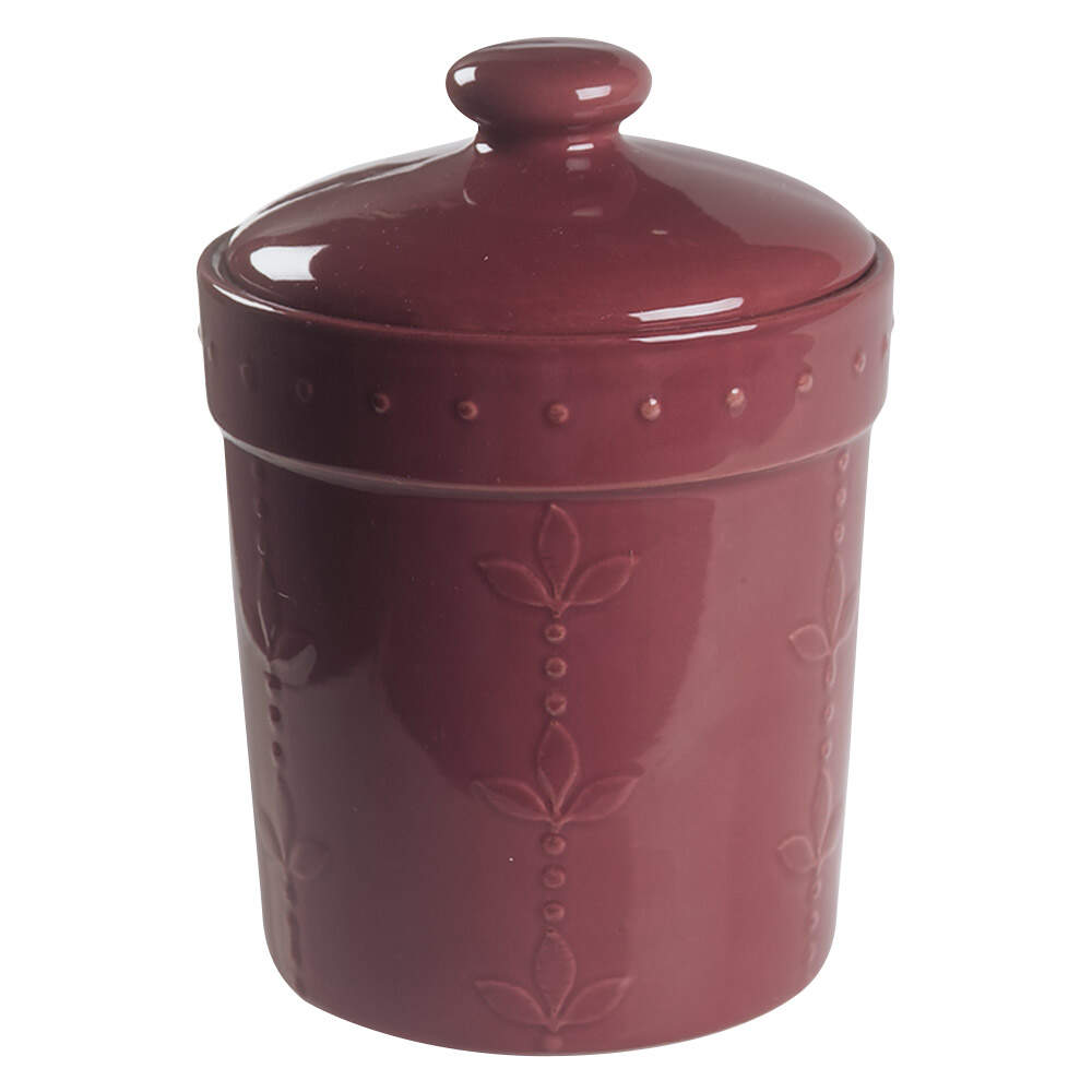 Sorrento Beaujolais (Burgundy) Medium Canister & Lid by Signature-1