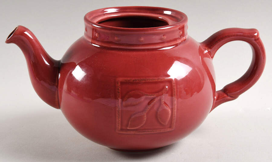 Sorrento Beaujolais (Burgundy) Teapot No Lid by Signature-1