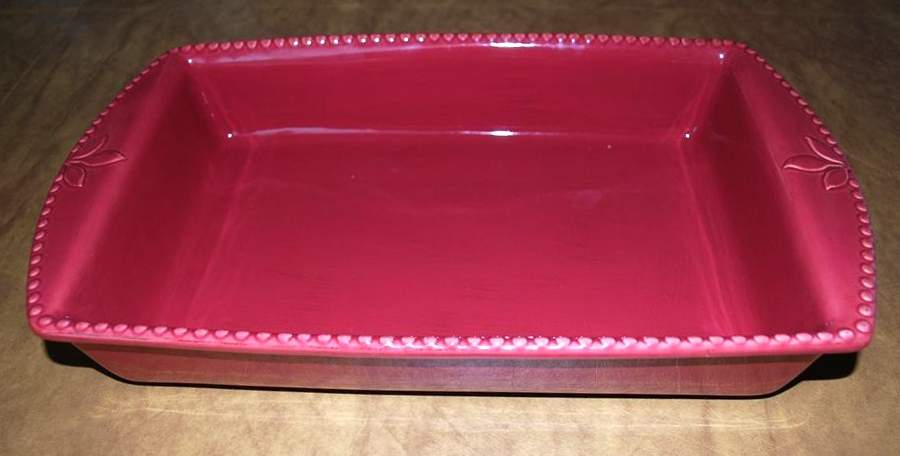 Sorrento Beaujolais (Burgundy) 13'' Rectangular Baker by Signature-1