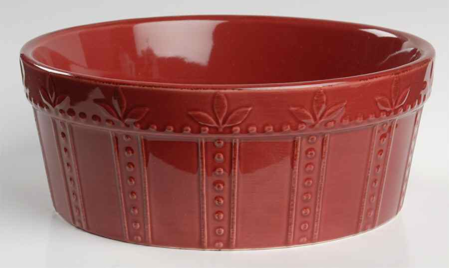 Sorrento Beaujolais (Burgundy) Pet Bowl by Signature-1