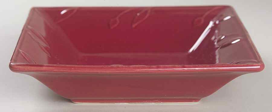 Sorrento Beaujolais (Burgundy) Individual Square Dip Dish by Signature-1