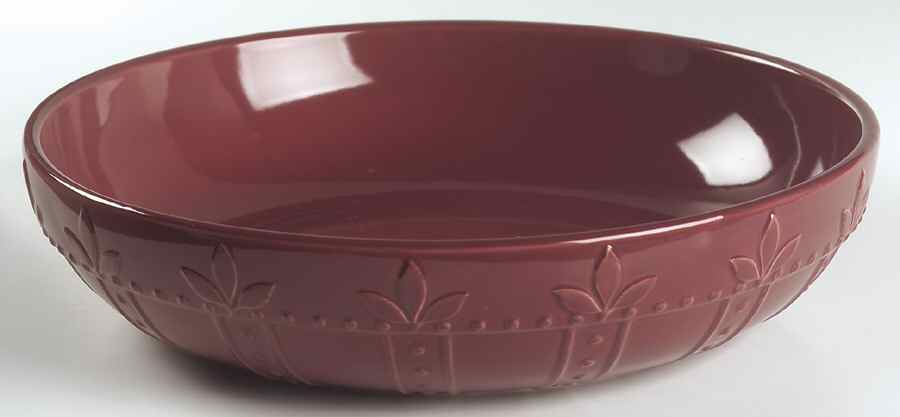 Sorrento Beaujolais (Burgundy) 12" Pasta Serving Bowl by Signature-1