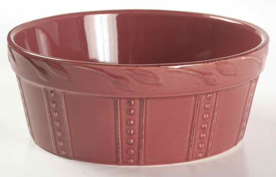 Sorrento Beaujolais (Burgundy) Medium Pet Bowl by Signature-1