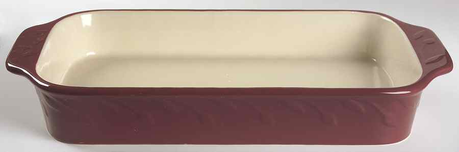 Sorrento Beaujolais (Burgundy) 18" Rectangular Baker by Signature-1