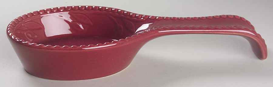 Sorrento Beaujolais (Burgundy) Spoon Rest/Holder (Holds 1 Spoon) by Signature-1