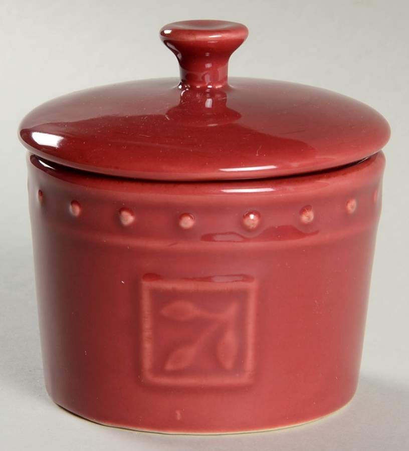 Sorrento Beaujolais (Burgundy) Small Spice Jar & Lid by Signature-1