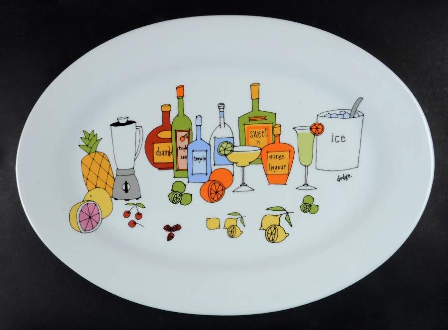 Margarita 18" Oval Serving Platter by Signature-1
