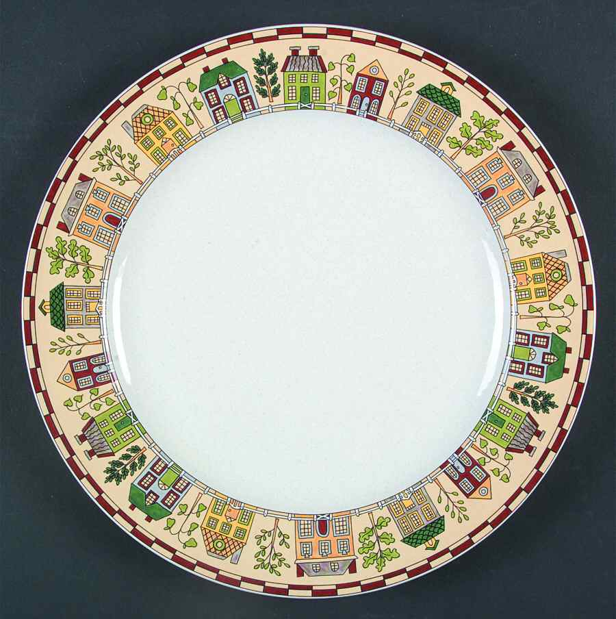 Townhouse Village Dinner Plate by Studio Nova-1