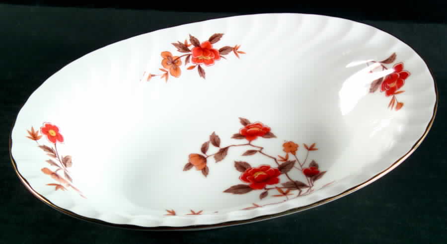 Nepal 10" Oval Vegetable Bowl by Sango-1