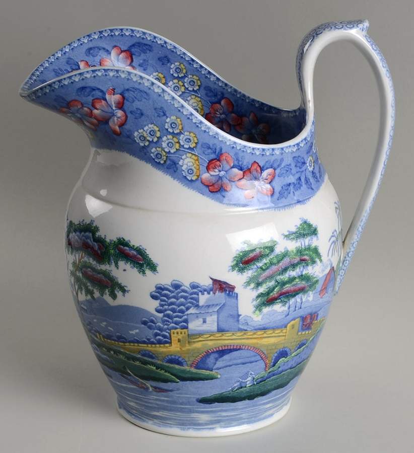 Tower Blue Multicolor 128 Oz Pitcher and Bowl, Pitcher Only by Spode-1