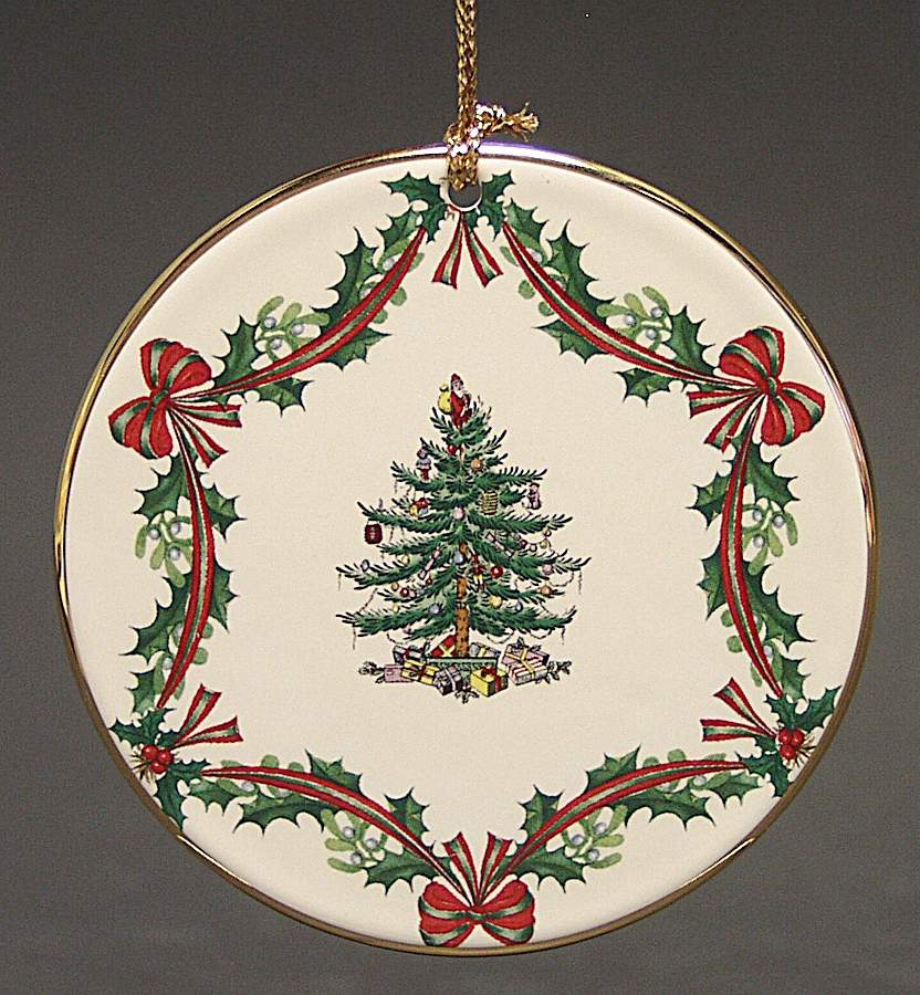 Christmas Tree Ornaments 65th Anniversary Disk - Boxed by Spode-1