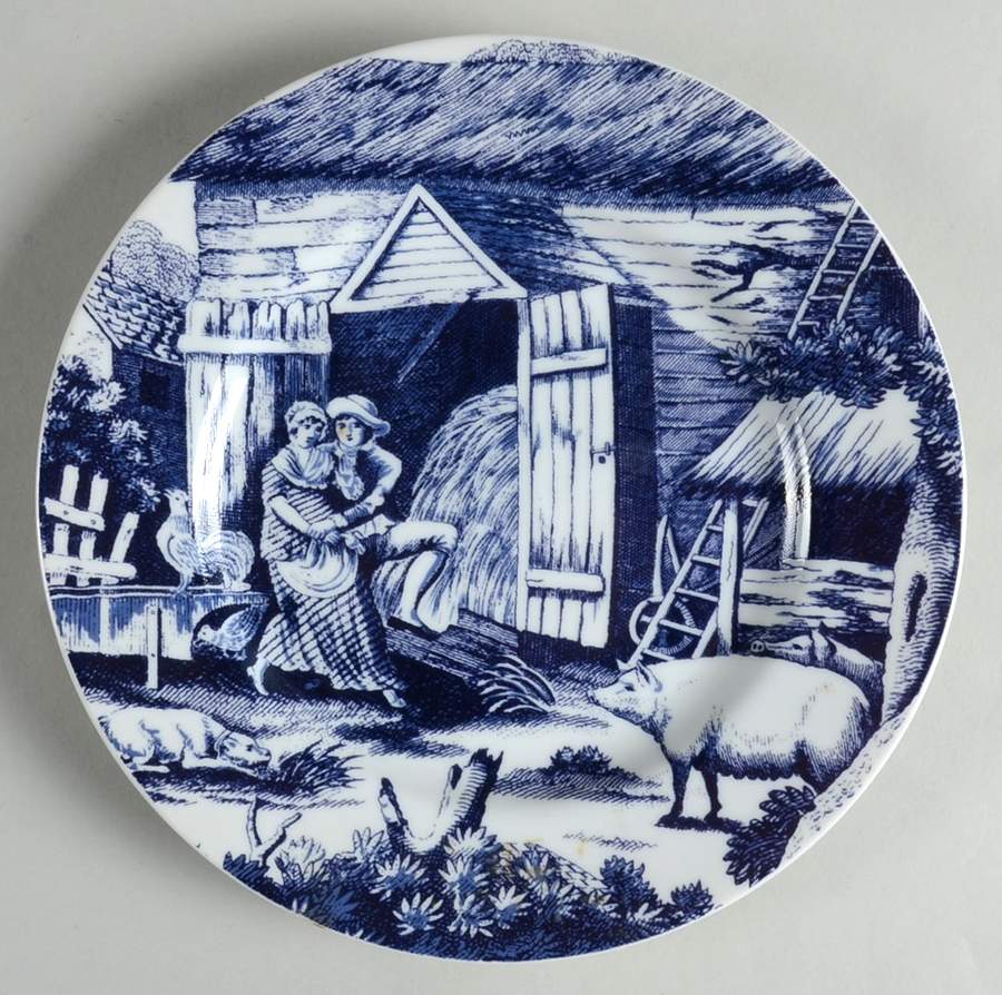 Country Courtship Salad Plate by Sadek-1