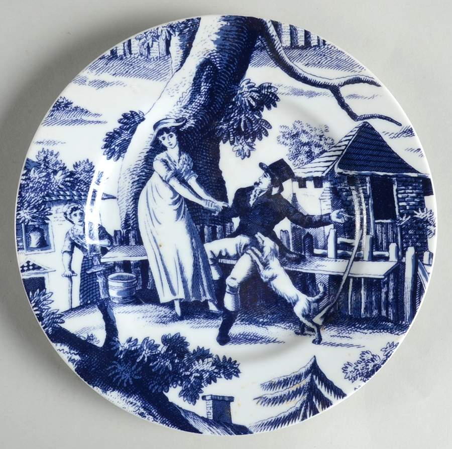 Country Courtship Salad Plate by Sadek-1
