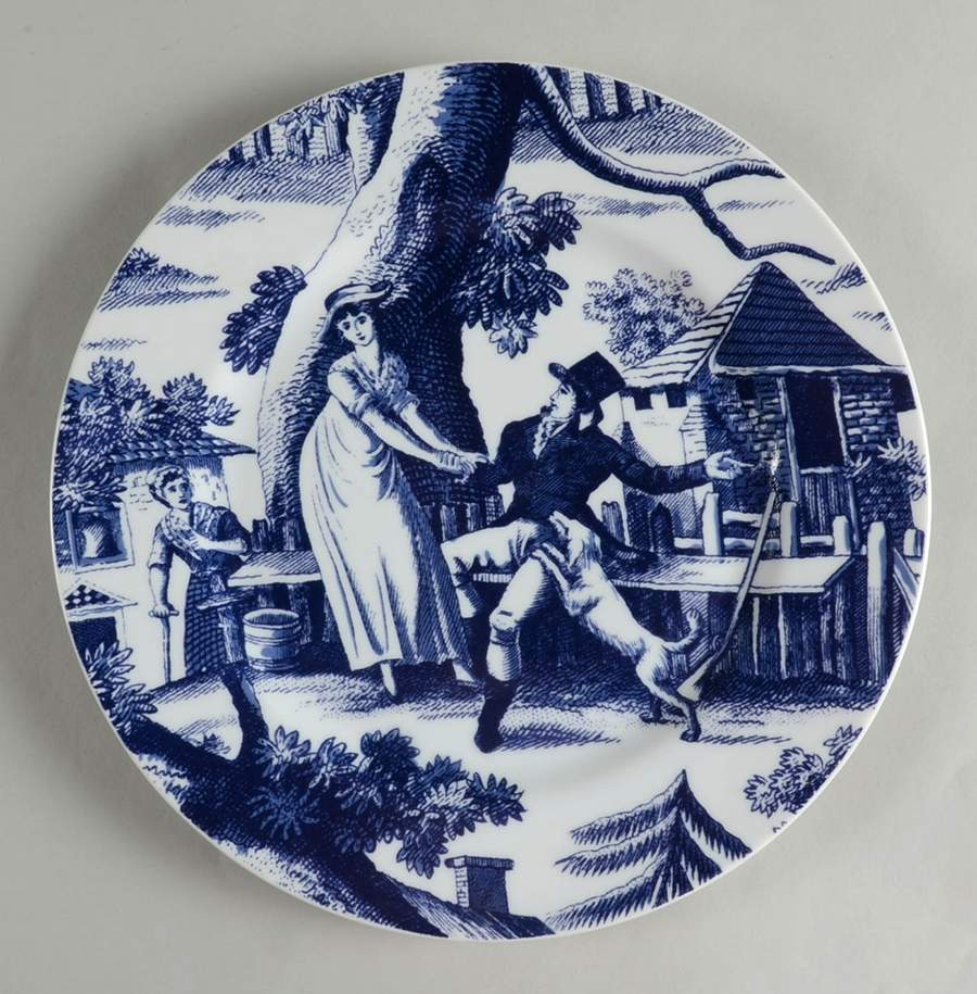 Country Courtship Dinner Plate by Sadek-1