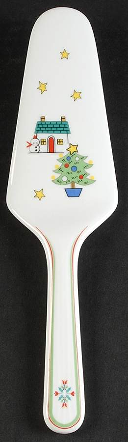 Holiday Charm Solid Ceramic Pie/Cake Server by Studio Nova-1