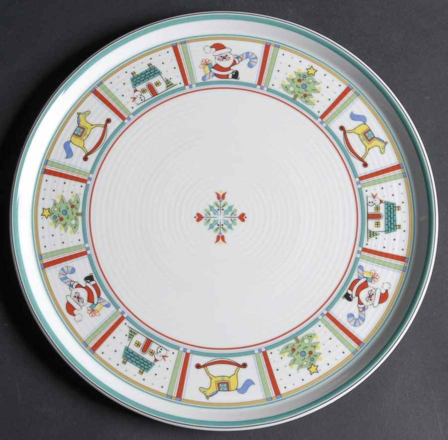 Holiday Charm 11" Chop Plate (Round Platter) by Studio Nova-1