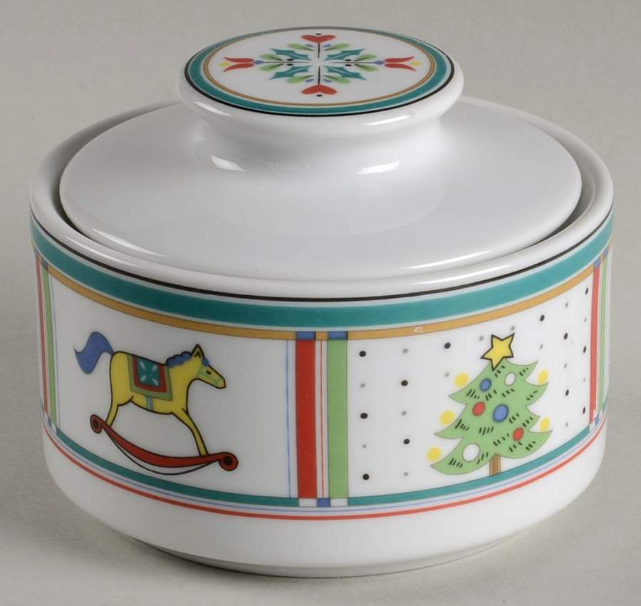 Holiday Charm Sugar Bowl & Lid by Studio Nova-1