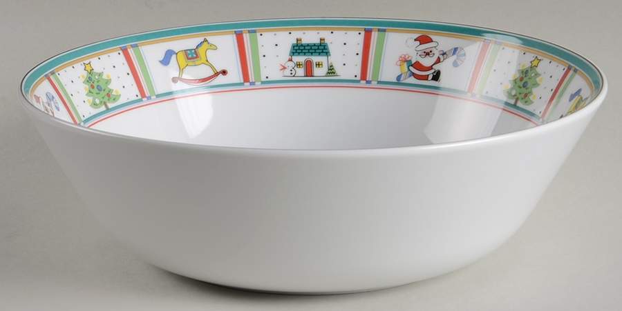 Holiday Charm 9" Round Vegetable Bowl by Studio Nova-1