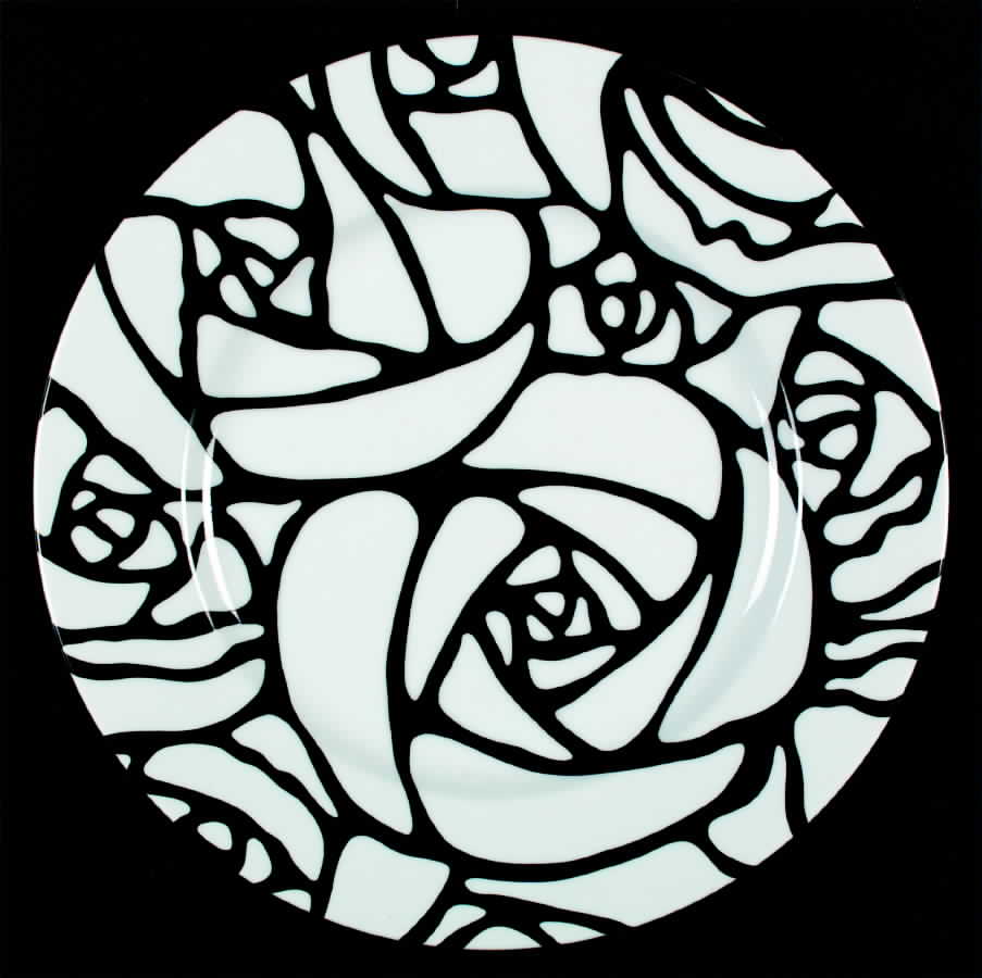 Roses Service Plate (Charger) by Swid Powell-1