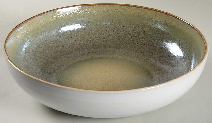 Pearltone Gold 13" Large Salad Serving Bowl by Sango-1