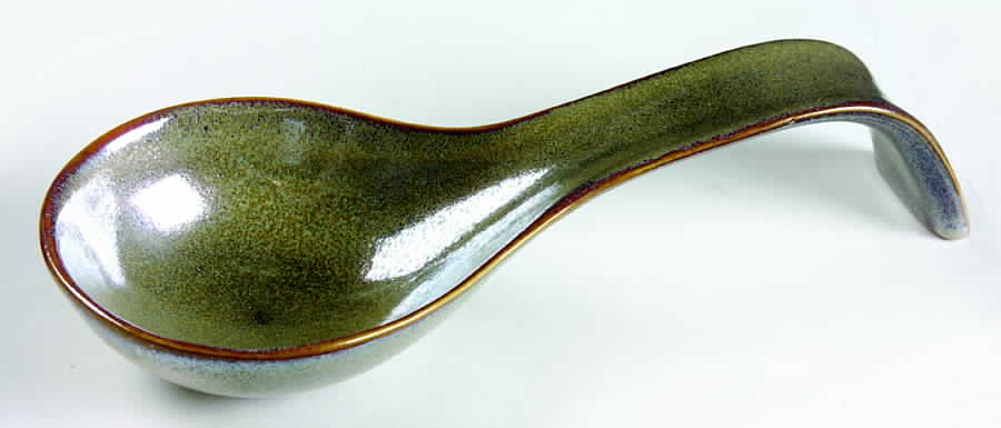 Pearltone Gold Spoon Rest/Holder (Holds 1 Spoon) by Sango-1