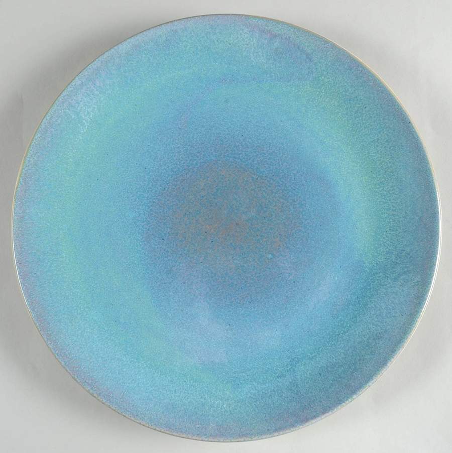 Pearltone Teal 12" Chop Plate (Round Platter) by Sango-1