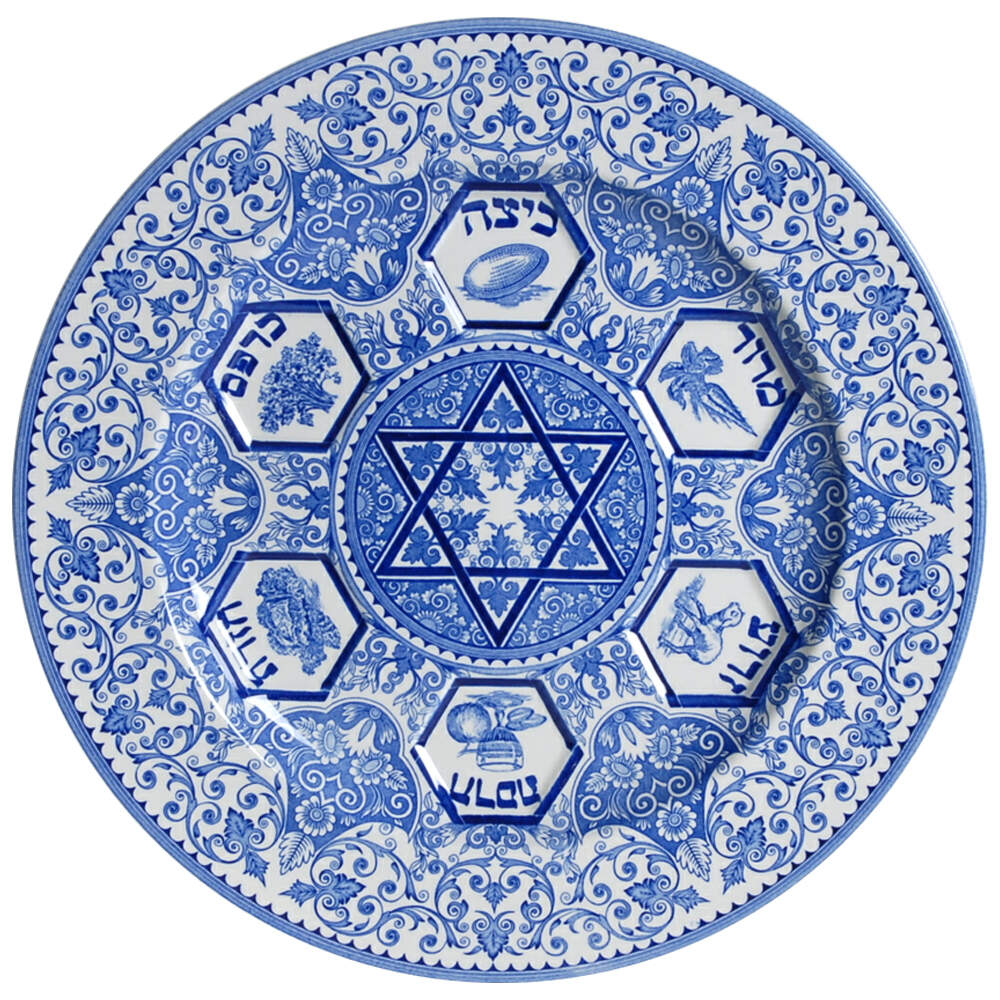 Blue Room (Judaic Collection) Passover Seder Plate by Spode-1