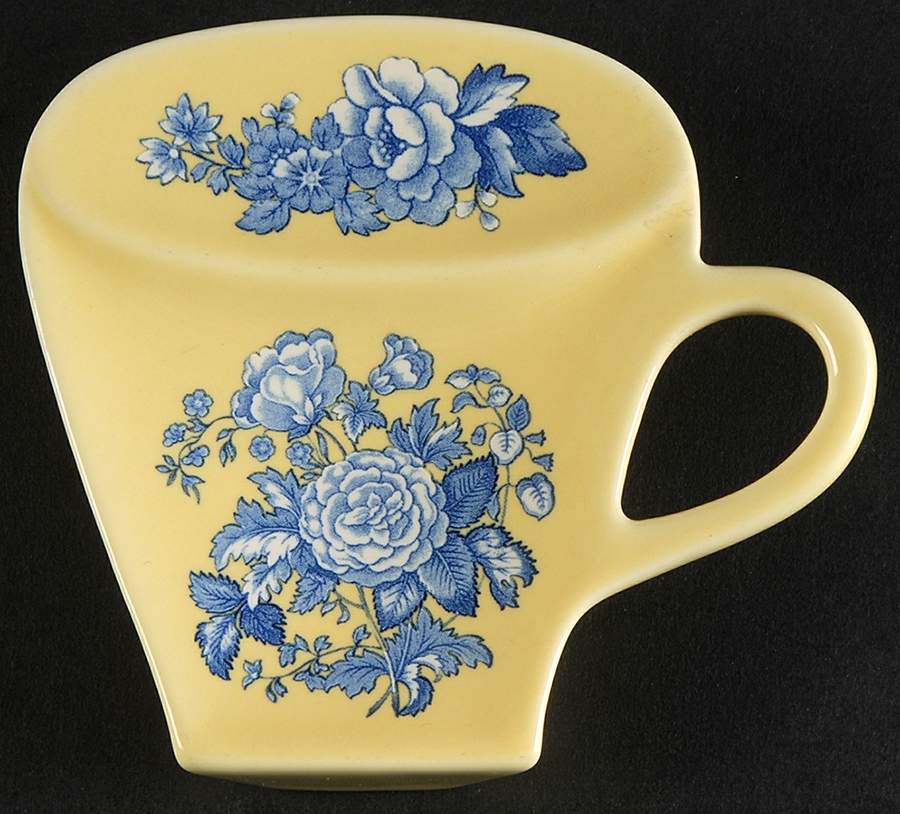 Blue Room Garden Collection (Yellow Background) Tea Bag Holder by Spode-1