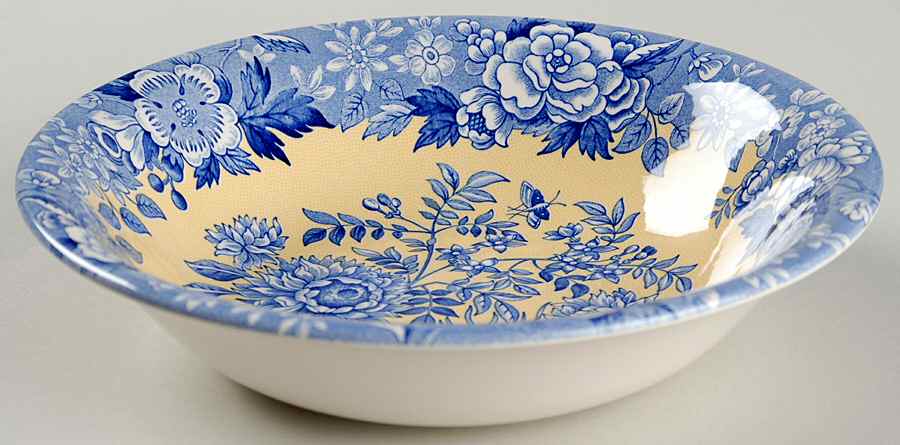 Blue Room Garden Collection (Yellow Background) Ascot Coupe Cereal Bowl by Spode-1