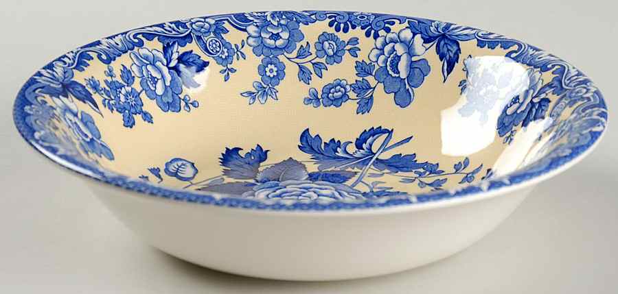 Blue Room Garden Collection (Yellow Background) Ascot Coupe Cereal Bowl by Spode-1