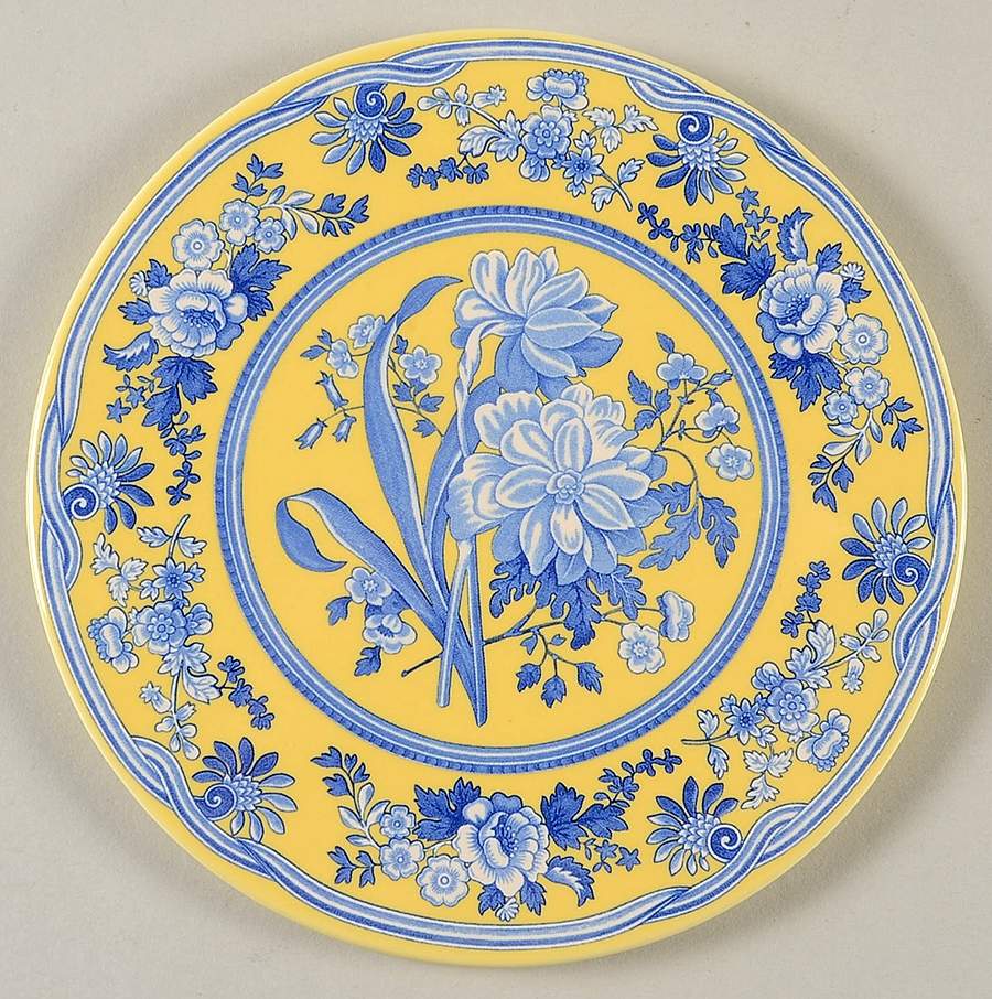 Blue Room Garden Collection (Yellow Background) Trivet by Spode-1