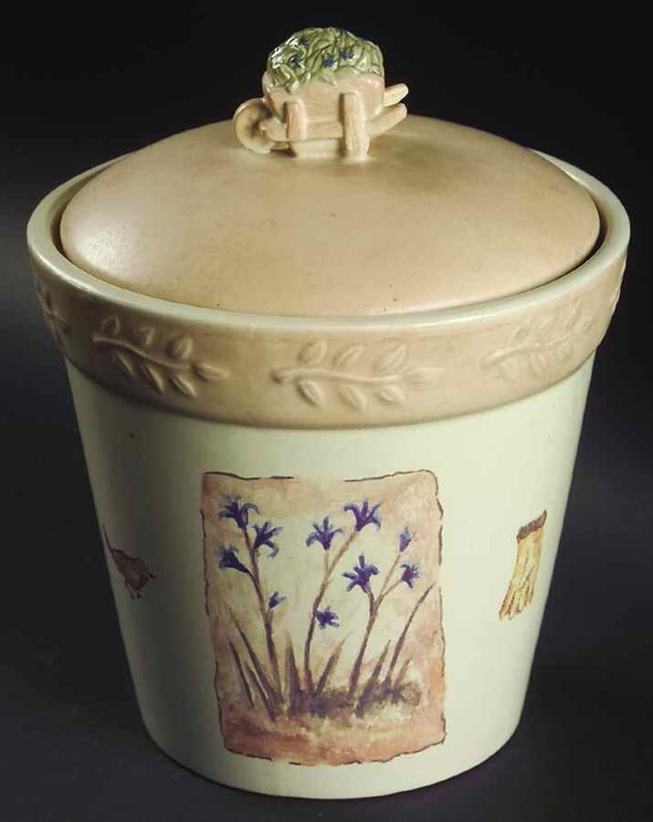 Summer Fields Large Canister & Lid by Sonoma Home-1